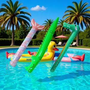 Marazual Crocodile Pool Noodle Galleggiante Gonfiabile in PVC per Bambini, per <span class=keywords><strong>Piscina</strong></span> e Spiaggia Estiva - Product Image 4