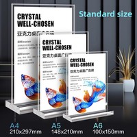 Présentoir de table magnétique A4/A5 en acrylique, robuste et extractible – Impression numérique, utilisation promotionnelle, personnalisable et créatif