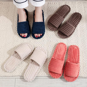Zapatillas de Maternidad de Invierno para Mujer, con Punta Abierta, para Interiores y Exteriores, Suela Gruesa, Cálidas, de Felpa, con una Sola Correa, de Algodón, para Pantuflas, Transfronterizas - Product Image 4