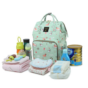 Large Waterproof <strong>Backpack</strong> Diaper Bag for Mommy and Baby Unique Print Pattern Travel <strong>Organiser</strong> Made of Polyester - Product Image 4