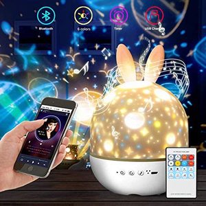 Elf Music Speaker <strong>Sky</strong> Star <strong>Projector</strong> Halloween Christmas Projection <strong>Night</strong> Light <strong>Projector</strong> with Remote Control - Product Image 1