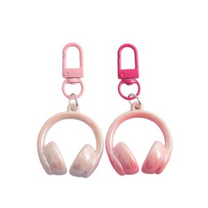 Ins-style Sweet and Cool 3D Earphone Keychain Door Hanger Pendant - Product Image 1