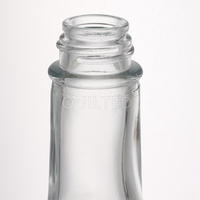 Bouteille en verre ronde de 90 ml, 150 ml, 250 ml pour sauce chili, tomate, BBQ, sauce piquante de 5 oz avec bouchon à vis, impression sérigraphique, forme personnalisée