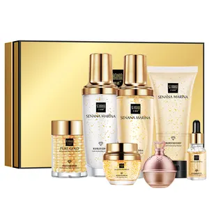 SENANA private label Luxury Beauty Facial Gift Set Golden Moisturizing Gold Face Skin Care Sets