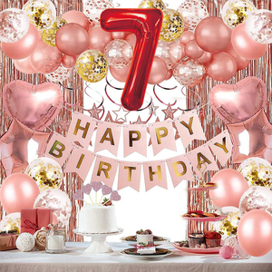 Party Love Red N7 100cm Set di palloncini in alluminio per eventi di compleanno - Product Image 4