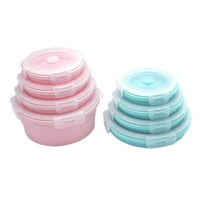 Fiambrera plegable de 4 PS para niños, contenedor de almacenamiento, caja de Almuerzo - Product Image 4
