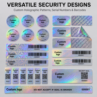Autocollants de sécurité holographiques anti-effraction personnalisés pour boîtes d'électronique et de cosmétiques