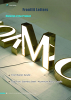 Lettres 3D en acier inoxydable imperméables pour l'extérieur, peintes au four, avec LED, pour la publicité sur les bâtiments, les écoles, les centres commerciaux et les parcs