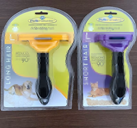 Brosse démêlante pour animaux de compagnie de troisième génération pour chats et chiens, pour poils longs et courts, outil de démêlage Furmina Tor