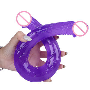 Silicone morbido realistico Dildo enorme pene BDSM vibratore di plastica dura per uso maschile e femminile - Product Image 6