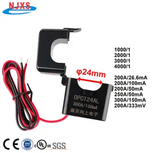 Split Core Current Transformer OPCT24ATL Clamp On CT Measuring 0-400A with Output mA, mV and V Customized Current Transformer