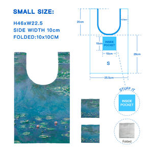 小号优质方便210T便利店可重复使用尼龙购物袋可折叠伞绳塑料袋 - Product Image 6