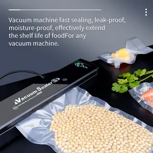 Custom Transparent Vacuum Storage Sealer Bags Food Packaging Vacuum Seal Bag Packaging Seal Bag