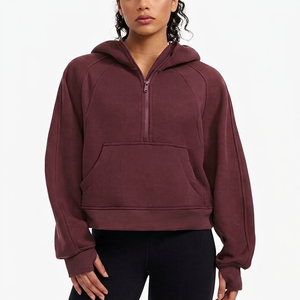 High Quality Cotton <b>Women's</b> Hoodie Breathable Anti-Pilling Fleece 400g Unlined Casual Streetwear Pullover Top Embroidery - Product Image 1