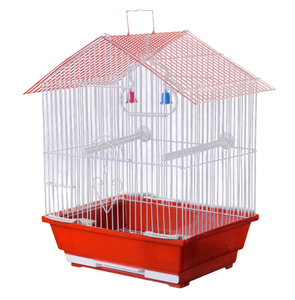 כלוב ציפורים מעור טיגריס, כלוב רבייה לתוכים, כלוב מתכת ביתי מברזל עם פלסטיק לציפורים בווילה - Product Image 5