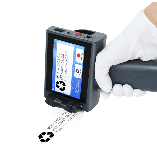 Hot Product 12.7mm Inkjet Printers Small Home Business Label Printer Machine for Leather Printers and Sticker Printing