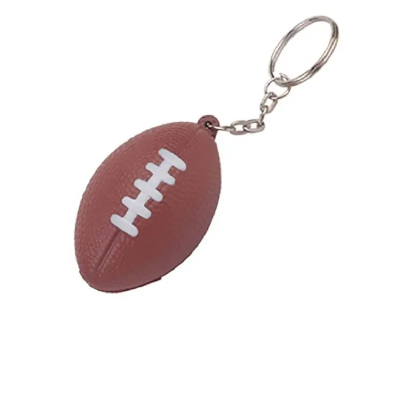 Porte-clés boule de Stress, porte-clés de Football américain ou de rugby, en forme de boule