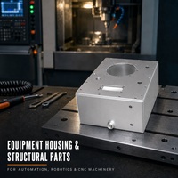 Boîtier d'équipement d'automatisation industrielle de précision, usiné CNC, surface anodisée, personnalisation de la couleur, certifié ISO 9001