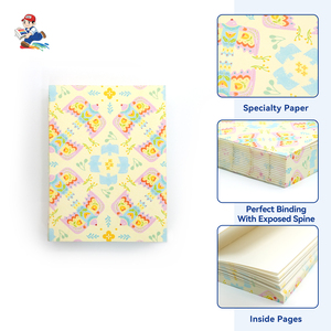 Art-Style Smyth-ewn Lay-Flat <strong>Journal</strong>,Personalized Design Notebook With Textured Off-set Paper For <strong>Junk</strong> <strong>Journal</strong> DIY Projects - Product Image 5