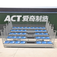 Siège de stade fixe à dossier bas en HDPE résistant aux UV et durable de Guangzhou ACT avec couleurs personnalisables CS-DKB-P
