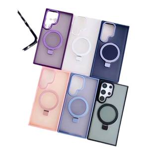 Le plus récent étui de téléphone mat Pc avec housse de téléphone en métal <span class=keywords><strong>360</strong></span> pour <span class=keywords><strong>Samsung</strong></span> S25 Ultra S24 S23 Note 20 étui pare-chocs <span class=keywords><strong>caméra</strong></span> en métal - Product Image 2