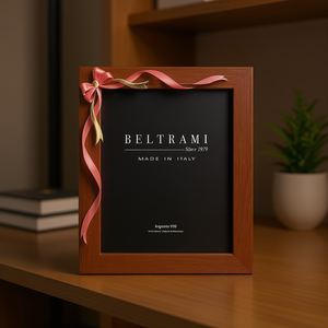 Beltrami Silver Plated Photo <b>Frame</b> Rectangle Wood Structure Made in Italy Embossing <b>Printing</b> 1 Color Vertical Argento 999 - Product Image 3