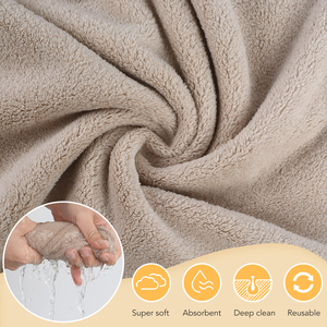 Hot bán tùy chỉnh thiết kế sâu sắc khuôn mặt làm sạch sợi nhỏ Facial vải tái sử dụng trang điểm Remover vải - Product Image 3