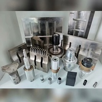 Corne de soudage par ultrasons en alliage de titane 20k/15k tête d'outil de soudeur en plastique bricolage klaxon à ultrasons pour Machine à souder