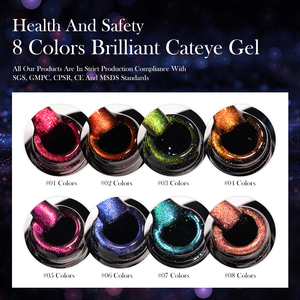 CAIXUAN 厂价免费样品 磁性指甲油出售 15ml 指甲油不含TPo/HEMA 专业亮泽猫眼凝胶 - Product Image 3