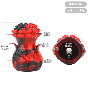FUNSM Flor Forma Boca Mordaza Con Restricciones Cuero Bondage Silicona Oral Gags <span class=keywords><strong>Dildo</strong></span> Juguete Erótico BDSM Juguetes Sexuales Para Mujeres Hombres - Product Image 6