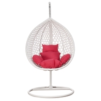 Boîte d'emballage Patio hamac à bascule mobilier d'extérieur coussin plus épais Chaise longue oeuf rotin intérieur suspendu chaise balançoire chaise