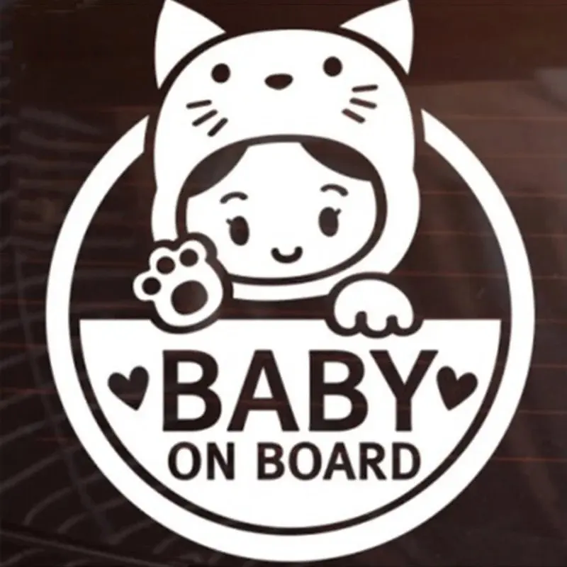 Adesivos de vinil para bebês personalizados a bordo do carro