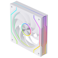 Ventilateur de boîtier PC SNOWMAN RK120-ARGB-WH 120mm blanc ARGB PWM 800-1600RPM à roulement hydraulique 5V 3 broches avec connexion en série – Vente en gros