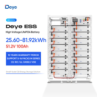 Batterie de stockage d'énergie LifePO4 Deye ESS BOS-G Pro haute tension à montage en rack, cellule solaire 51,2 V 100 Ah avec certification