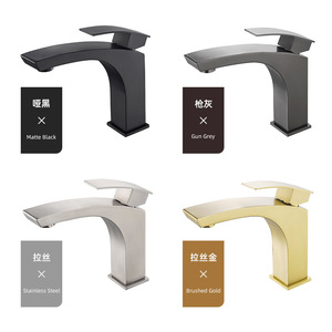 Jboyun Stainless Steel Basin Faucet 304 Single Handle Ceramic Valve Core Deck Mounted Hot Cold Water - Product Image 4