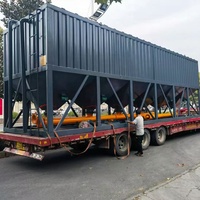 Silos per Cemento di Alta Qualità Tipo Mobile Contenitori Controllabili per Stoccaggio di Polveri Sfuse Silos per Cemento a Doppio Strato da 150 Tonnellate