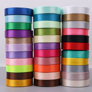 <span class=keywords><strong>Ruban</strong></span> en satin de 20 mm de largeur, simple face, 100% polyester, pour emballage cadeau, décoration de mariage, artisanat, bricolage, fournitures de fête - Product Image 2