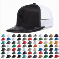 Casquette de baseball OEM personnalisée en maille grise à 5 panneaux avec logo brodé 3D, respirante, légère et unisexe