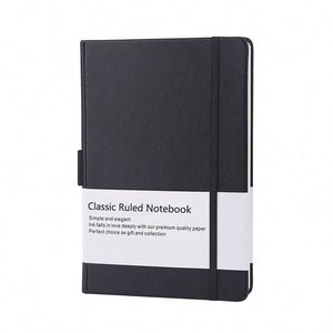 Carnet à spirale personnalisé avec sangle et couverture A5, papier de haute qualité, écologique, logo en feuille d'or, simple et créatif - Product Image 2