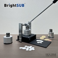 Poinçonneuse manuelle compacte en aluminium BrightSUB pour médailles, découpeuse de disques métalliques de bureau Longstar pour la fabrication artisanale en métal