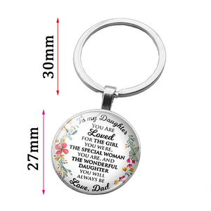 Portachiavi Fashion Time Gem per <span class=keywords><strong>mia</strong></span> figlia, amore, papà, <span class=keywords><strong>mamma</strong></span> - Product Image 3