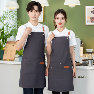 X hình đa mục đích Polyester Tạp dề cho các đầu bếp nghệ sĩ qua có thể điều chỉnh tùy chỉnh logo bền tái sử dụng có sẵn 9 màu sắc Salon - Product Image 5