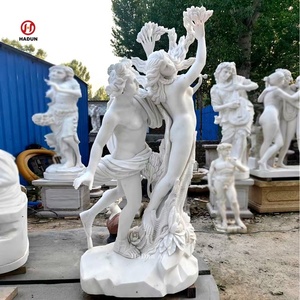 Statua in marmo di Apollo e Daphne del giardino di Bernini pietra greca scultura a grandezza naturale - Product Image 3