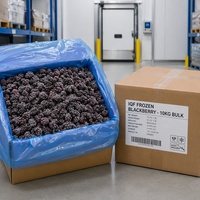 Mora congelada IQF Halal de Grado A al por mayor |   Mora Entera Congelada 100% Natural para Smoothies y Rellenos de Repostería