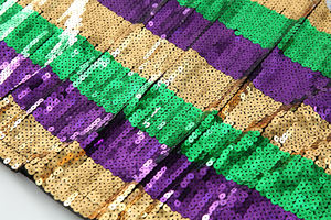 Kadınlar kraliçe Mardi Mardi pullu elbise Mardi payetli çizgili yazı T Shirt Midi elbise - Product Image 4