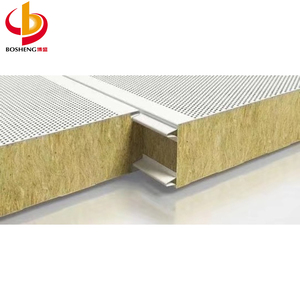Gran oferta, diseño único, paneles sándwich con cara de Metal de lana de roca, aislamiento <span class=keywords><strong>térmico</strong></span>, pared Interior para almacenes - Product Image 4