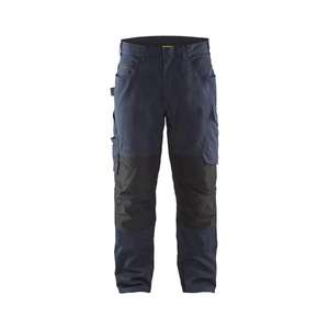 BLAKLADER - 149513308699D84 Pantalones de servicio con elástico Dark Navy/Black-EAN 7330509544204 PANTALONES DE TRABAJO DE CARGO - Product Image 1