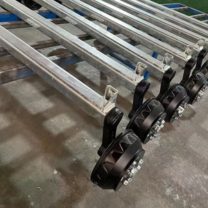 Nhà máy phong cách Châu Âu Trailer Xoắn trục tùy chỉnh gang 10 "phanh trống 1.8T Trailer trục với cơ khí phanh - Product Image 5