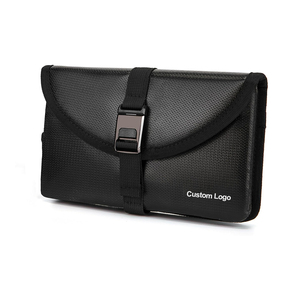 Petit sac ignifuge résistant au feu pour argent liquide, batterie de liposuccion, objets de valeur, passeport, devises et clés (noir) - Product Image 1