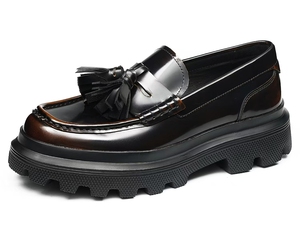 Zapatos Oxford de Cuero con Cordones para Hombre, Antideslizantes, Bordados, Ligeros, Cómodos, Transpirables, Modernos, Aptos para Uso Profesional - Product Image 5